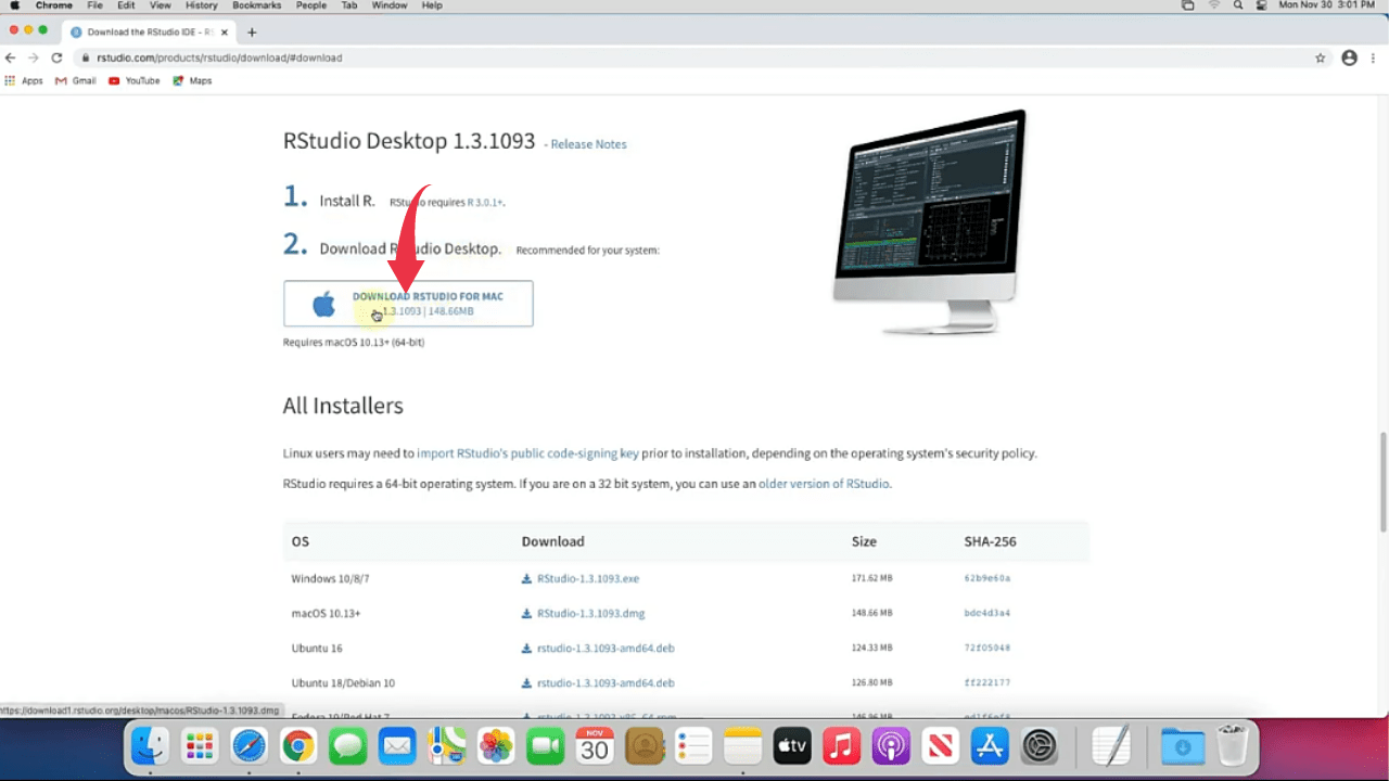r studio install for mac